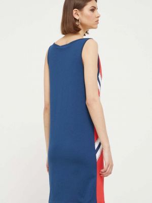 Bavlněné mini šaty Love Moschino modré