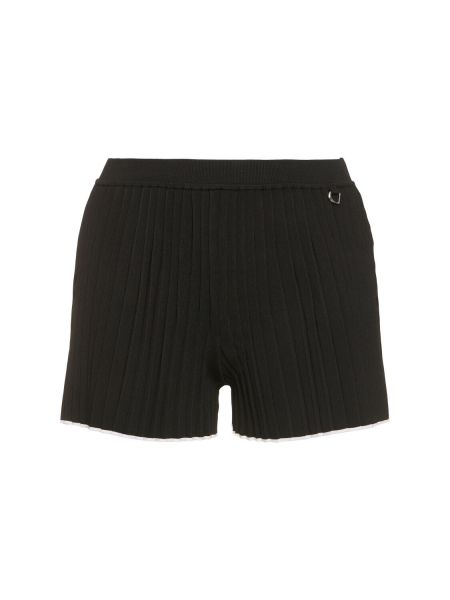 Pantalones cortos de punto Jacquemus negro