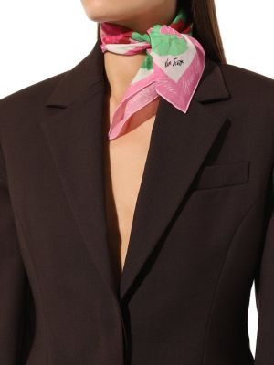 Хлопковый платок Gucci розовый
