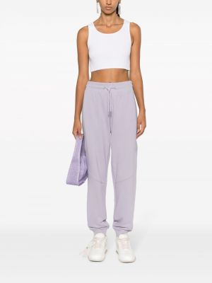 Spodnie sportowe z dżerseju Calvin Klein Jeans fioletowe