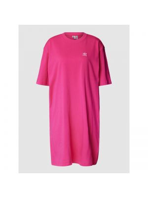 Sukienka midi z printem Adidas Originals, różowy