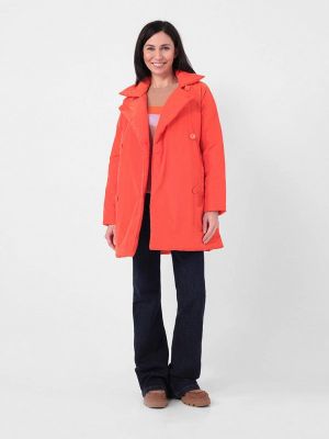 Утепленная демисезонная куртка Sei Tu оранжевая