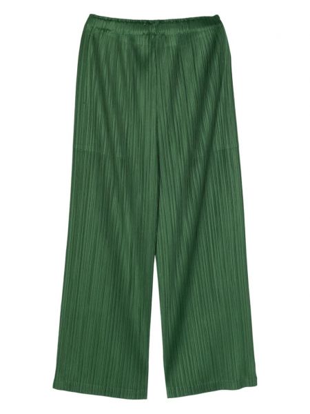 Plisované kalhoty relaxed fit Pleats Please Issey Miyake zelené