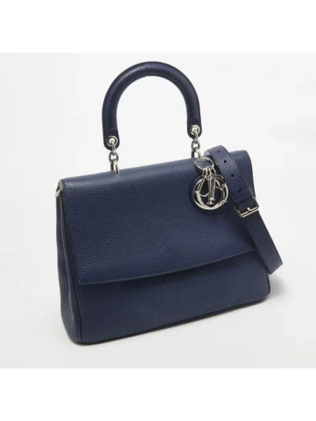 Bolso cruzado de cuero Dior Vintage azul