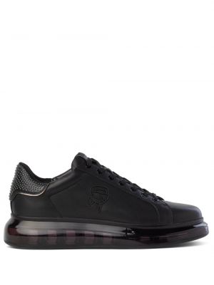 Deri sneaker Karl Lagerfeld siyah