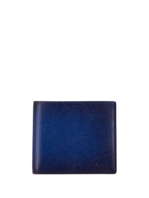 Bőr pénztárca Santoni kék