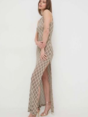 Testhezálló hosszú ruha Liu Jo bézs