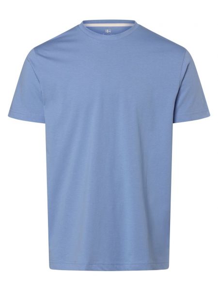 Koszulka bawełniana Nils Sundström niebieska