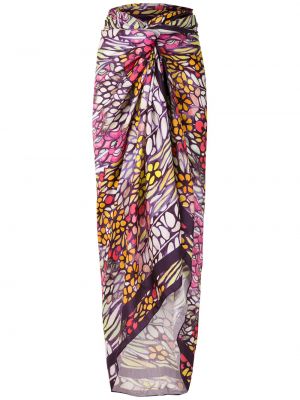 Oversized svileno krilo Amir Slama vijolična