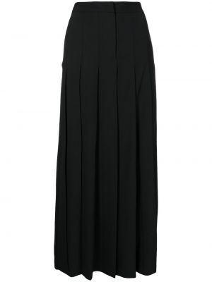 Černé plisované dlouhá sukně Nº21
