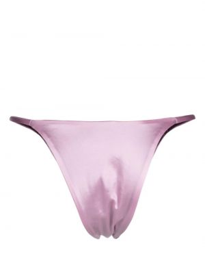 Beidseitig tragbare satin bikini Isa Boulder lila