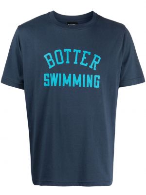 Памучна тениска Botter синьо