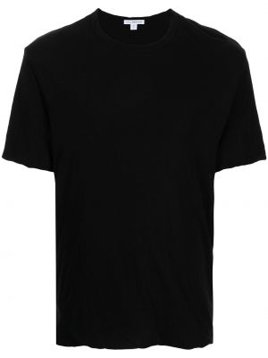 Camiseta de algodón James Perse negro