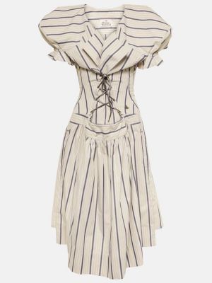 Robe mi-longue en coton Vivienne Westwood vert