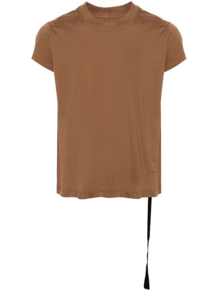 T-shirt sans manches en coton Rick Owens Drkshdw marron