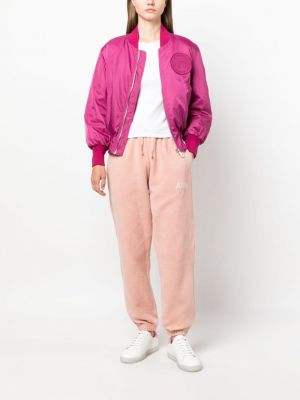 Bavlněné kalhoty Autry růžové