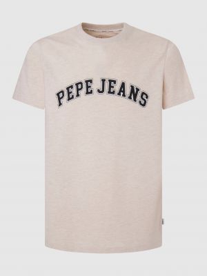 Polokošeľa Pepe Jeans béžová