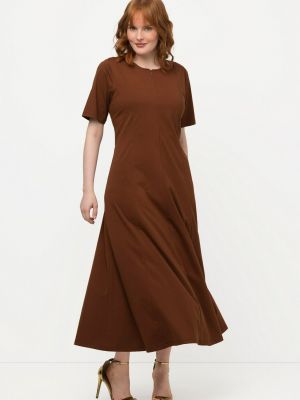 Длинное платье Ulla Popken коричневое