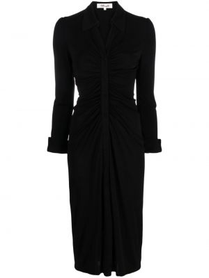 Srajčna obleka Dvf Diane Von Furstenberg črna