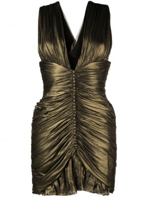 Jedwabna sukienka Saint Laurent Pre-owned złota