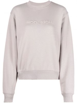 Sweatshirt mit stickerei aus baumwoll Woolrich lila