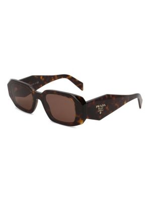 Коричневые очки солнцезащитные Prada