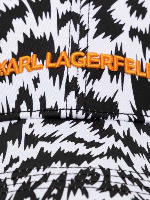 Czapka z daszkiem bawełniana Karl Lagerfeld