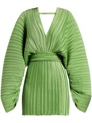 Sukienka koktajlowa plisowana L'idée zielona
