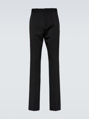 Pantaloni de lână slim fit Jil Sander negru