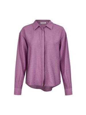 Однотонная блузка с длинным рукавом Broadway фиолетовая