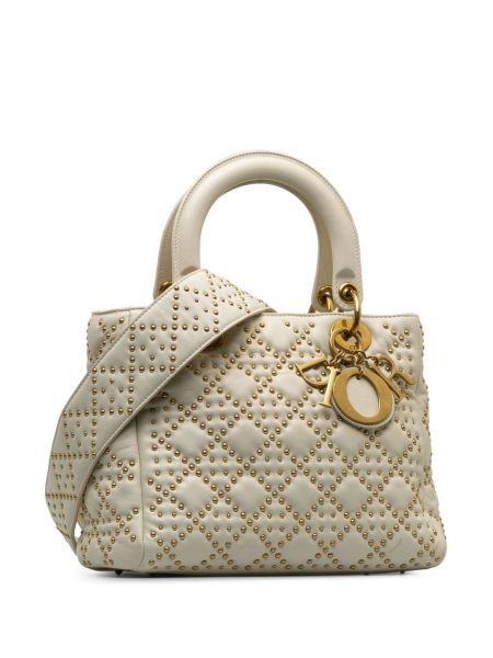 Tasche mit spikes Christian Dior Pre-owned weiß