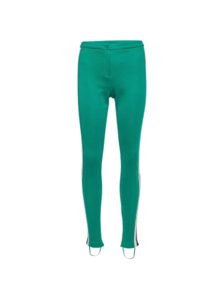 Spodnie z tkaniny retro Gucci Vintage zielone