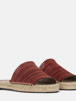 Kožené sandály Alaã¯a červené