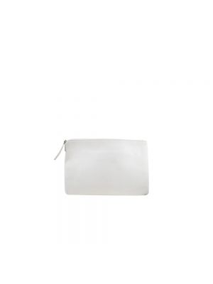 Bolso clutch de cuero Balenciaga blanco