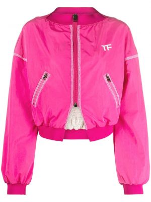Bomber jakna s printom Tom Ford ružičasta