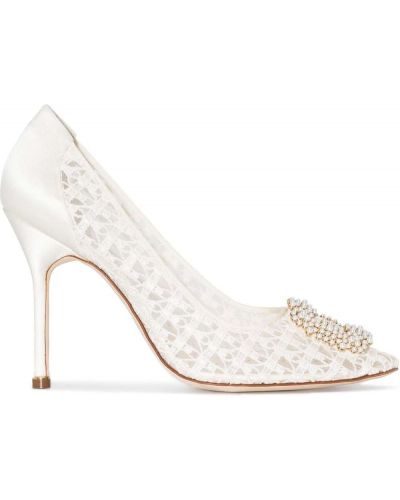 Pumps med perler Manolo Blahnik