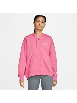 Mikina s kapucí Nike růžová