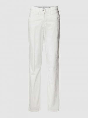 Jeansy skinny w jednolitym kolorze Raphaela By Brax białe