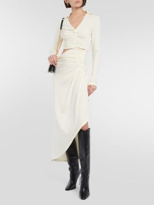 Midi ruha Off-white fehér
