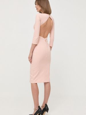 Uska mini haljina Elisabetta Franchi ružičasta