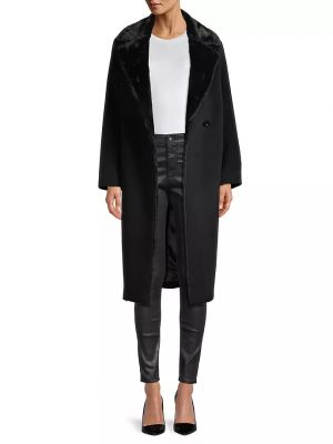 Шерстяное пальто Cinzia Rocca черное