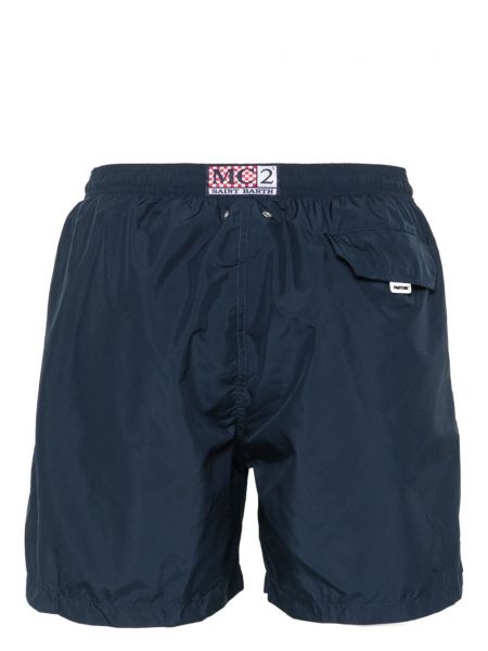 Shorts avec applique Mc2 Saint Barth bleu