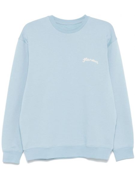 Sweatshirt med broderier Flâneur blå