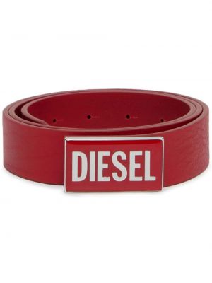 Leder gürtel Diesel rot