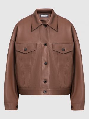 Шкіряна куртка Peserico коричнева