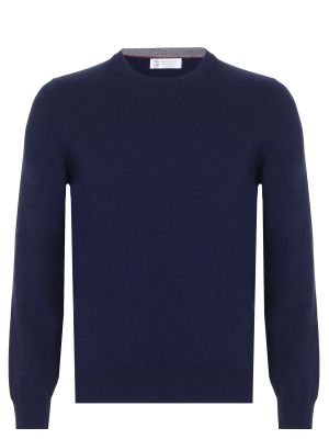 Кашемировый свитер Brunello Cucinelli синий