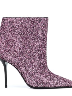 Обувки до глезена Saint Laurent розово