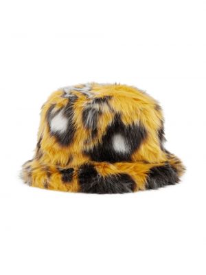 Leopardí klobouk s potiskem Rabanne