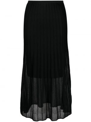 Plisované průsvitné sukně Calvin Klein černé
