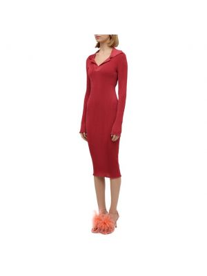 Платье Bottega Veneta красное